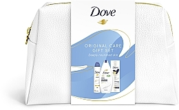 Набор - Dove Original Care Gift Set (sh/gel/250ml + b/milk/250ml + deo/150ml + punch/1pcs) — фото N1