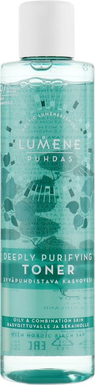 Тоник для глубокого очищения кожи - Lumene Puhdas Deeply Purifying Toner — фото N1
