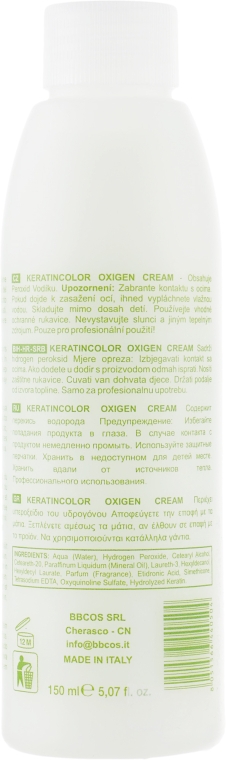 Окислитель кремообразный 9 % - BBcos Keratin Color Oxigen Cream 30 Vol — фото N5