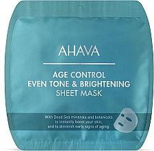 Осветляющая омолаживающая тканевая маска - Ahava Age Control Even Tone & Brightening Sheet Mask — фото N1