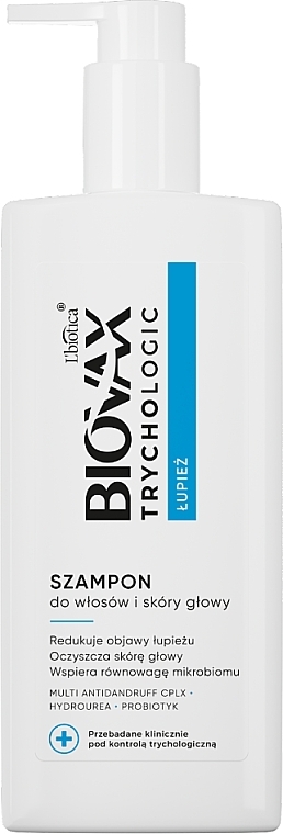 Шампунь от перхоти для ухода за кожей головы и волосами - L'biotica Biovax Trychologic Shampoo — фото N1