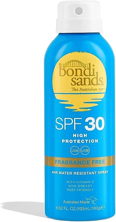 Сонцезахисний спрей, без ароматизаторів - Bondi Sands Sunscreen Spray SPF30 Fragrance Free — фото N1