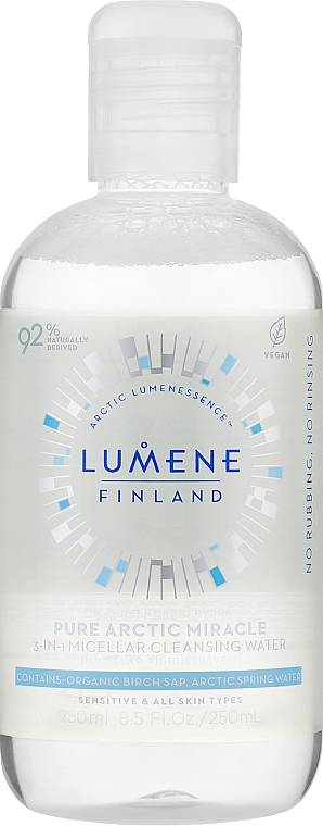 Мицеллярная вода 3в1 - Lumene Lahde Pure Arctic Miracle Micellar Cleansing Water