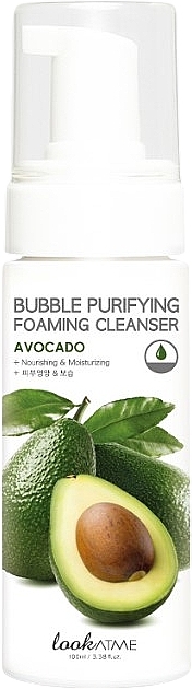 Пенка для лица очищающая с экстрактом авокадо - Look At Me Bubble Purifying Foaming Facial Cleanser Avocado — фото N1