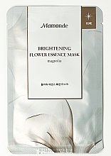 Парфумерія, косметика Тканинна маска для обличчя - Mamonde Flower Essential Mask Magnolia Whitening