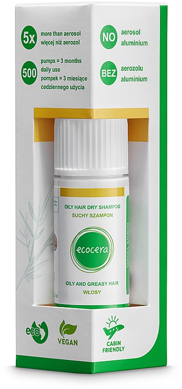 Сухий шампунь для жирного волосся - Ecocera Dry Shampoo Oily Hair — фото N2