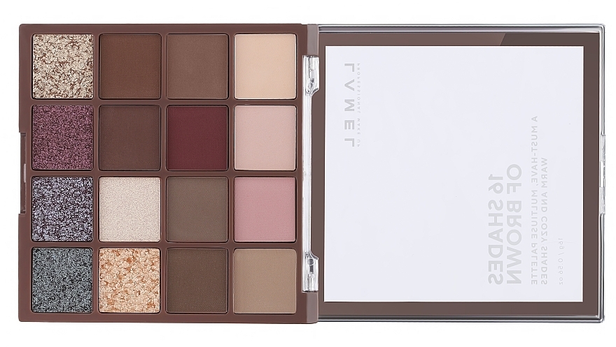 LAMEL Make Up Eyeshadow 16 Shades Of Burgundy