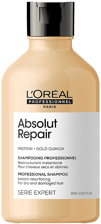 Шампунь для интенсивного восстановления поврежденных волос - L'Oreal Professionnel Serie Expert Absolut Repair Gold Quinoa + Protein Shampoo — фото N1