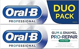 Духи, Парфюмерия, косметика Набор - Oral-b Gum & Enamel Repair Extra Fresh (toothpaste/2x75ml)