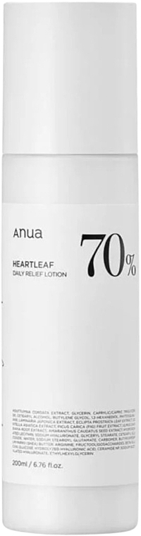 Живильний лосьйон для обличчя - Anua Heartleaf 70% Daily Relief Lotion — фото N1