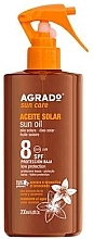 Масло для ускорения и усиления загара SPF8 - Agrado Aceite Solar SPF8 — фото N1