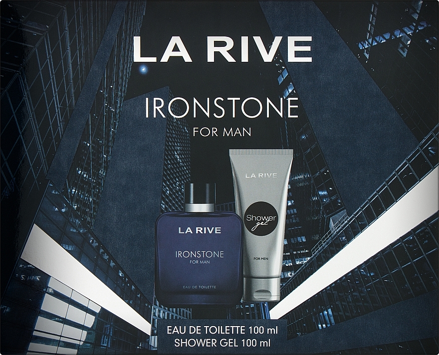 La Rive Ironstone For Men - Набор (edt/100ml + sh/gel/100ml) — фото N1