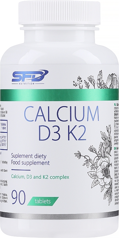 Харчова добавка "Кальцій D3 K2" - SFD Nutrition Calcium D3 K2