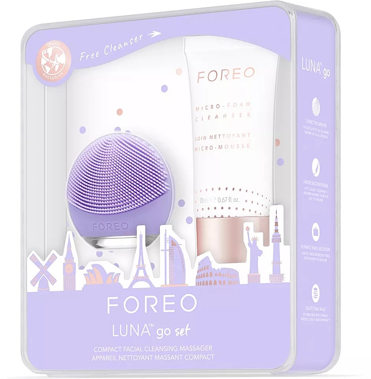 Набір - Foreo Luna Lavender Set (f/foam/75ml + f/brush/1pcs) — фото N1
