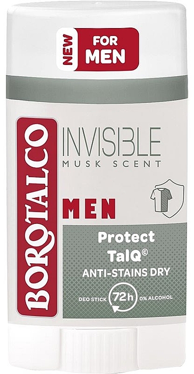 Дезодорант-стік - Borotalco Men Invisible Musk Scent Deo Stick — фото N1