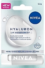 Духи, Парфюмерия, косметика Бальзам для губ - NIVEA Hyaluron Lip Moisture Plus