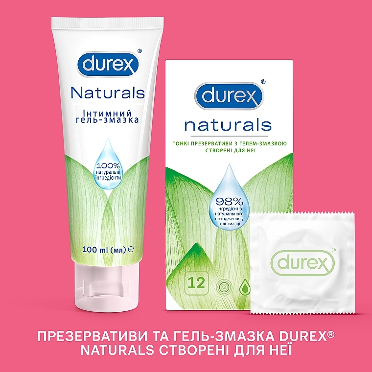 УЦІНКА Презервативи латексні з гелем-змазкою, тонкі, 12 шт. - Durex Naturals * — фото N6