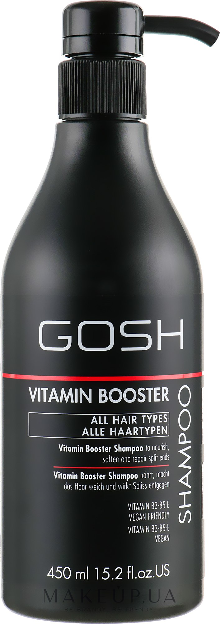 Шампунь для волос - Gosh Copenhagen Vitamin Booster Shampoo — фото 450ml