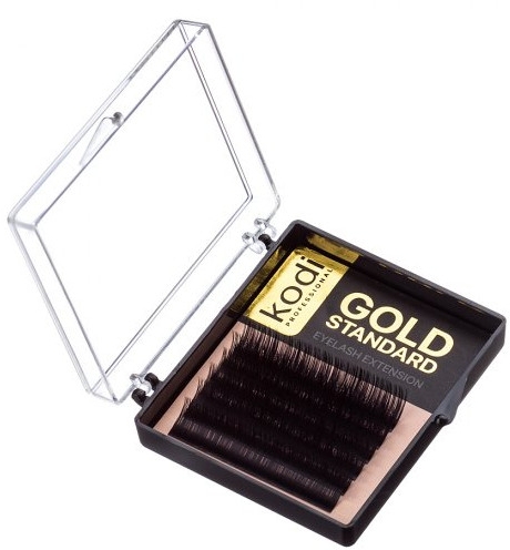 Накладные ресницы Gold Standart D 0.12 (6 рядов: 9 мм) - Kodi Professional — фото N1