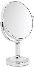 Зеркало круглое настольное на ножке, белое, 18 см, х5 - Acca Kappa — фото N1