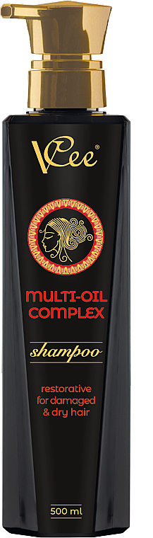 Шампунь для волос с комплексом из 6 драгоценных масел - VCee Shampoo Multi-Oil Complex — фото N1