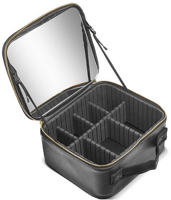 Косметичка - Gillian Jones Map Large Luxury Makeup Box Black — фото N6