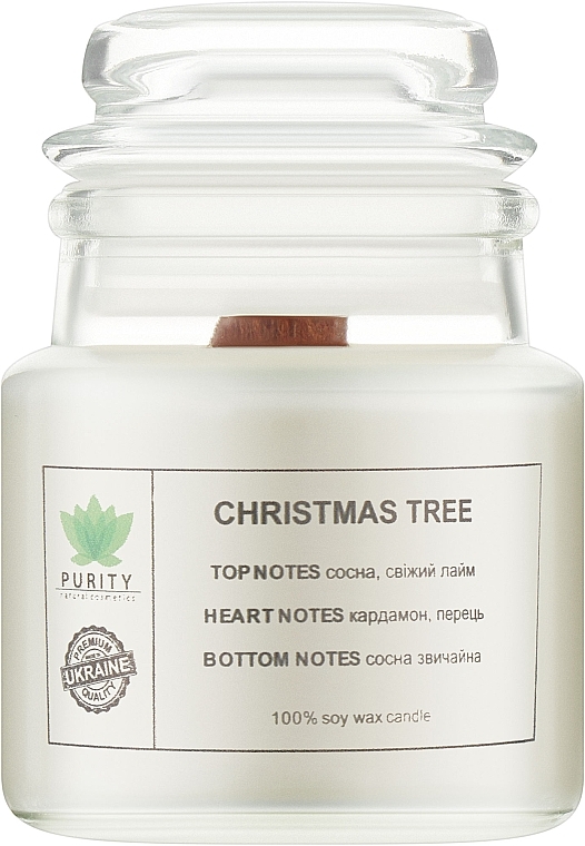 Аромасвеча "Cristmas Tree", в банке - Purity Candle — фото N1