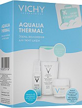 Духи, Парфюмерия, косметика Набор для путешествия - Vichy Aqualia Thermal (micel/water/100ml + gel/10ml + gel/cr/15ml)