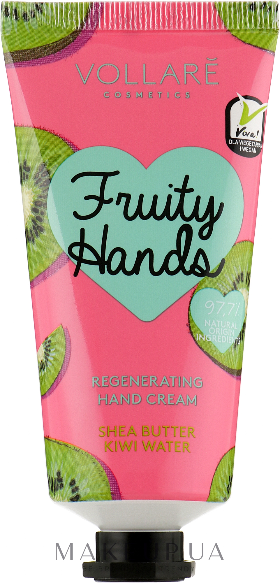 Крем для рук "Ківі + масло ши" - Vollare Vegan Fruity Hands Hand Cream — фото 50ml