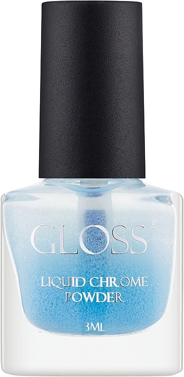 Втирка для нігтів - Gloss Company Liquid Chrome Powder — фото N1