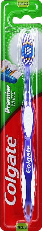 Зубная щетка "Премьер" средней жесткости №1, фиолетовая - Colgate Premier Medium Toothbrush — фото N1
