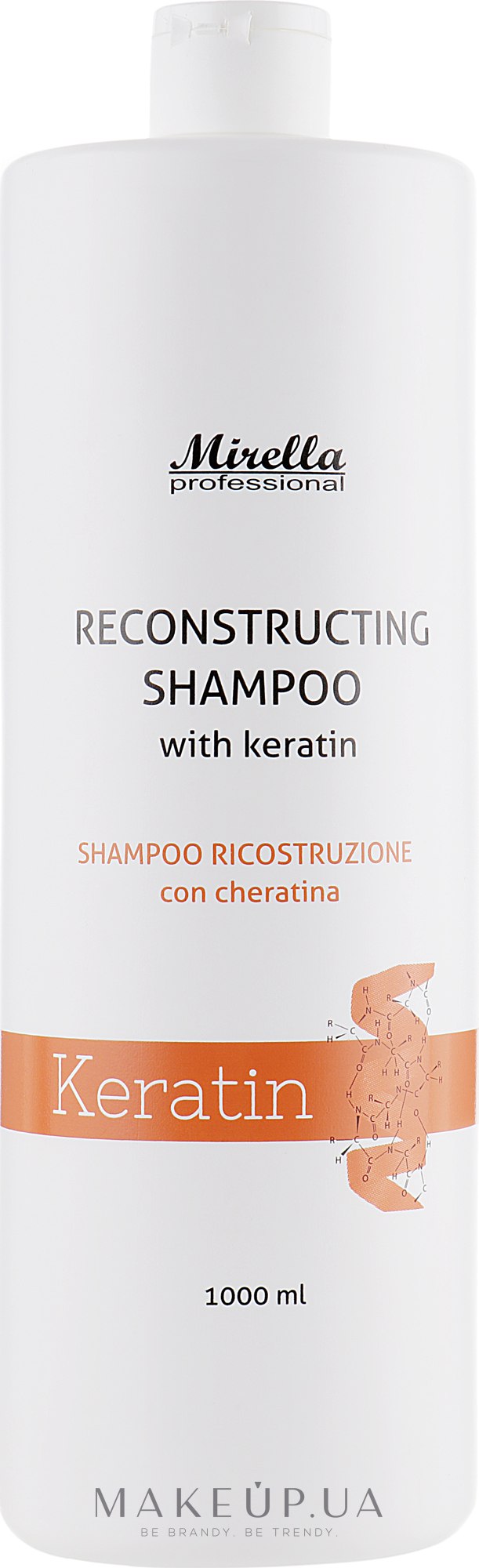 Восстанавливающий шампунь с кератином - Mirella Hair Care Reconstructing Shampoo — фото 1000ml