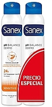 Парфумерія, косметика Дезодорант-антиперспірант - Sanex Dermo Sensitive PH Balance (deo/2x200ml)