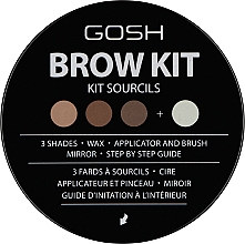 Палетка для подчеркивания формы бровей - Gosh Eye Brow Kit — фото N2
