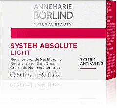 Парфумерія, косметика Відновлювальний нічний крем - Annemarie Borlind System Absolute System Anti-Aging Regenerating Night Cream Light