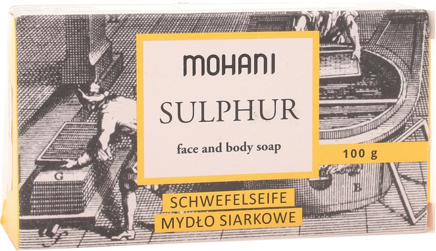Серное мыло для лица и тела - Mohani Sulphur Face and Body Soap