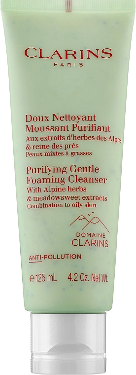 Очищающий пенящийся крем с альпийскими травами - Clarins Purifying Gentle Foaming Cleanser With Alpine Herbs — фото N1