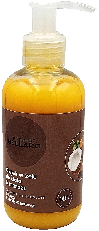 Олія в гелі для тіла та масажу "Coconut & Chocolate" - Fergio Bellaro Oil Body And Massage — фото N1