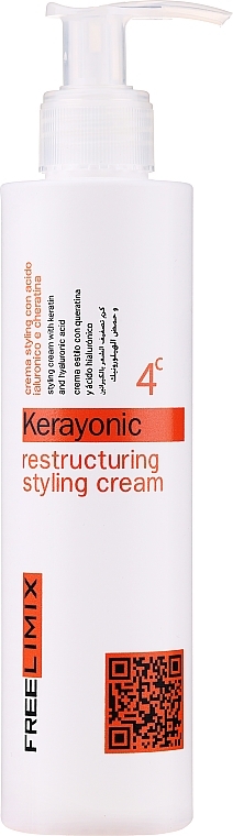 Крем для укладання волосся - Freelimix Kerayonic Restructuring Styling Cream 4c — фото N1