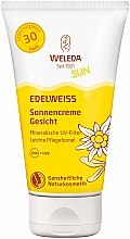 Духи, Парфюмерия, косметика Крем для лица, солнцезащитный - Weleda Sun Edelweiss Cream Visage SPF 30