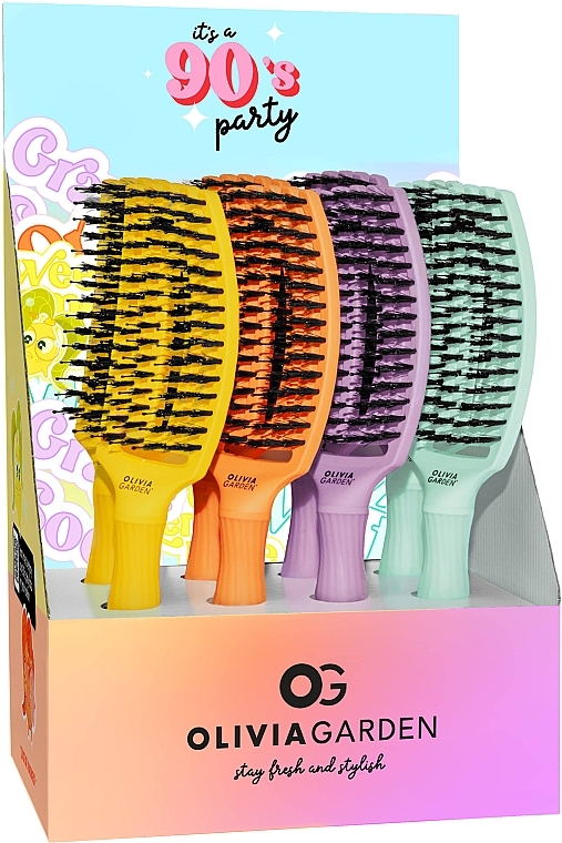 Набір - Olivia Garden Fingerbrush Its A 90’S Party — фото N1
