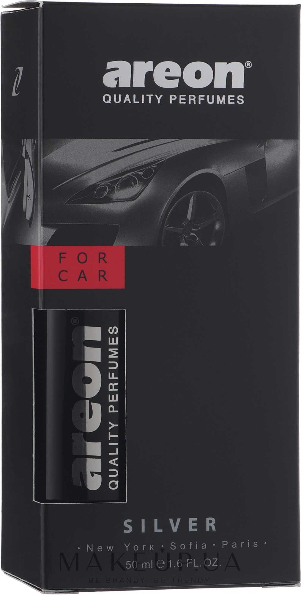Ароматизатор для авто - Areon Car Perfume Silver — фото 50ml