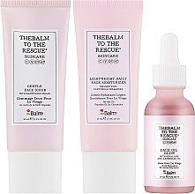Набір - theBalm To The Rescue Luminous Skin Essentials Trio Kit (f/cr/30ml + f/oil/30ml + f/scr/30ml) — фото N1