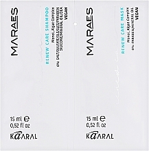 Парфумерія, косметика Набір пробніків для відновлення волосся - Kaaral Maraes Renew Care (shm/15ml + mask/15ml)