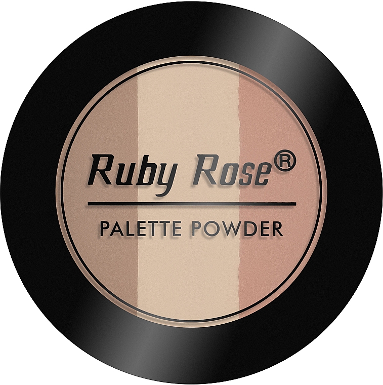 Мерехтлива пудра для обличчя - Ruby Rose Powder Palette — фото N2