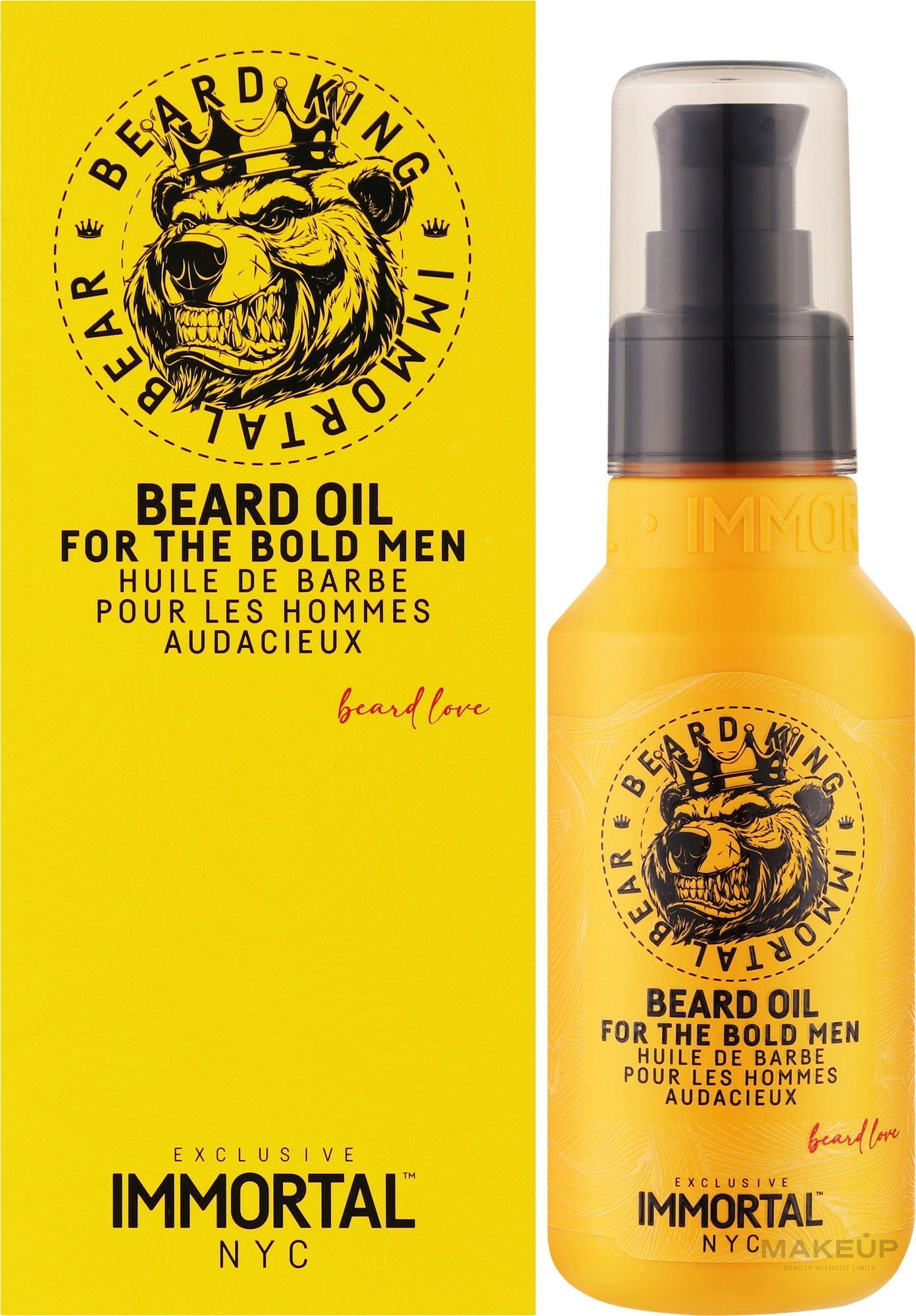 Олія для догляду за бородою - Immortal NYC Bear Beard Oil — фото 100ml