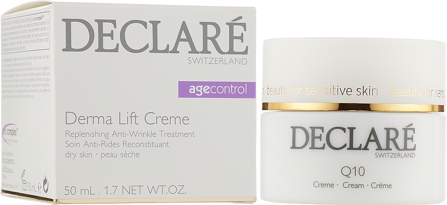 Омолаживающий крем с эффектом лифтинга для сухой кожи - Declare Derma Lift Replenishing Cream — фото N2