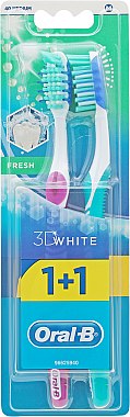 Набор зубных щеток, 40 средней жесткости, малиновая+бирюзовая - Oral-B Advantage 3D Fresh