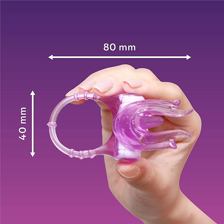 Вибрирующее кольцо для пар - Durex Intense Orgasmic Little Devil Vibrating Penis Ring — фото N4