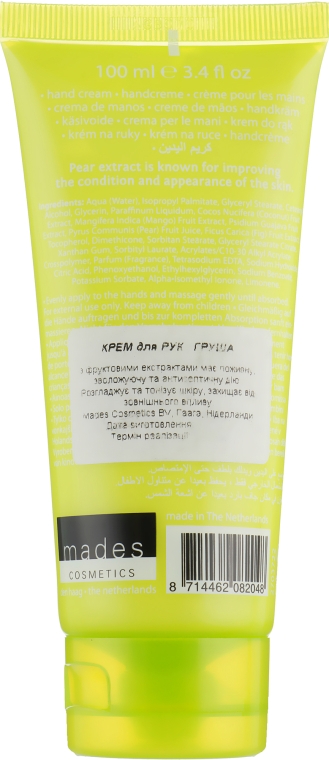 Крем для рук - Mades Cosmetics Body Oriental Resort Hand Cream Pear Extract — фото N2